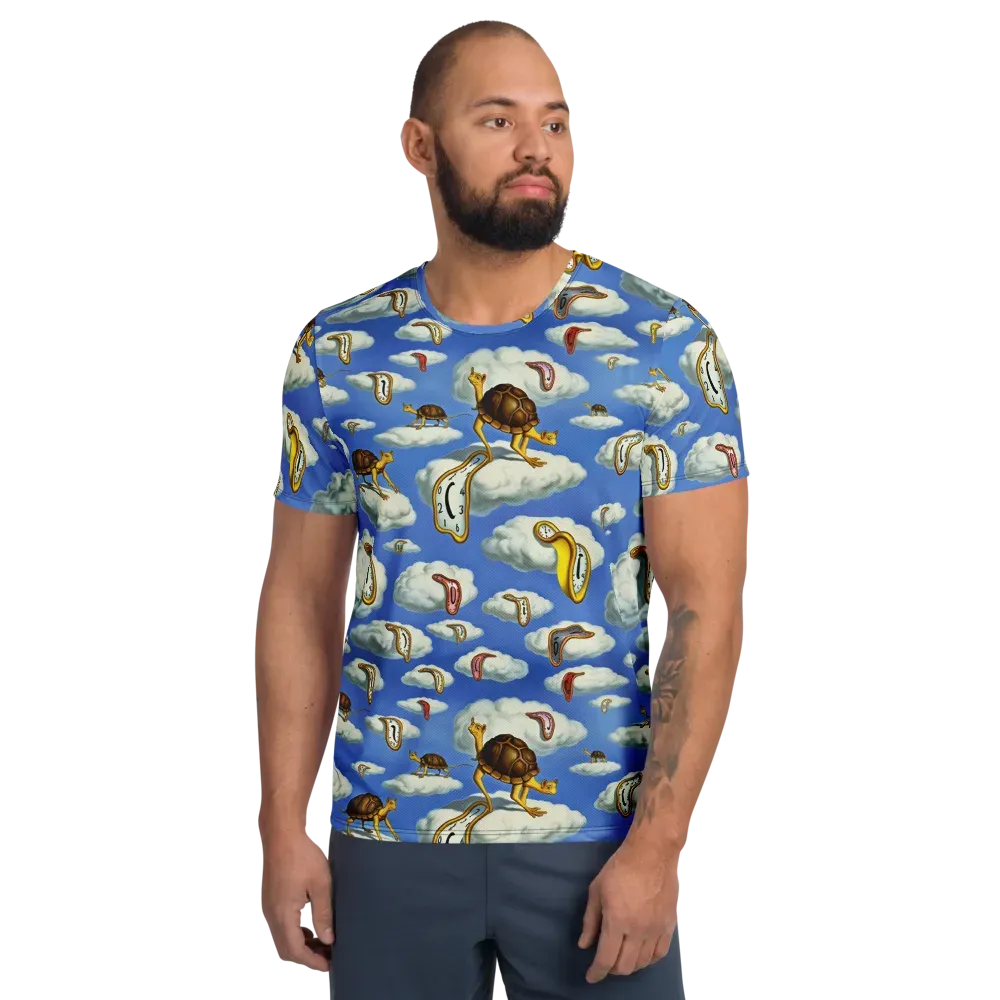 Cloudburst Time on Men's Athletic T-Shirt — Front