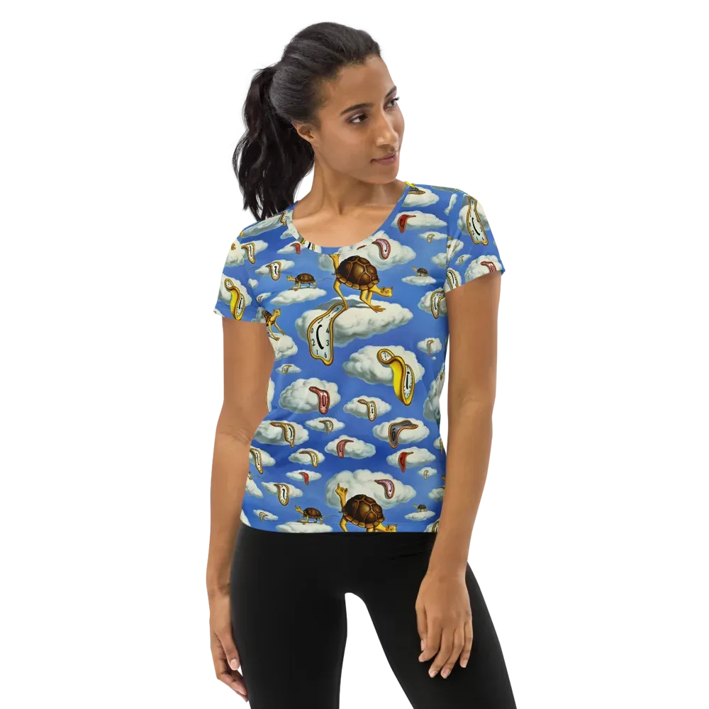Cloudburst Time on Women's Athletic T-Shirt — Front
