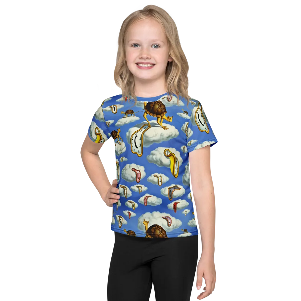 Cloudburst Time on Kids Crew Neck T-Shirt — Front