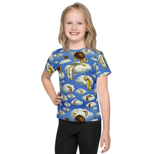 Cloudburst Time on a Kids Crew Neck T-Shirt