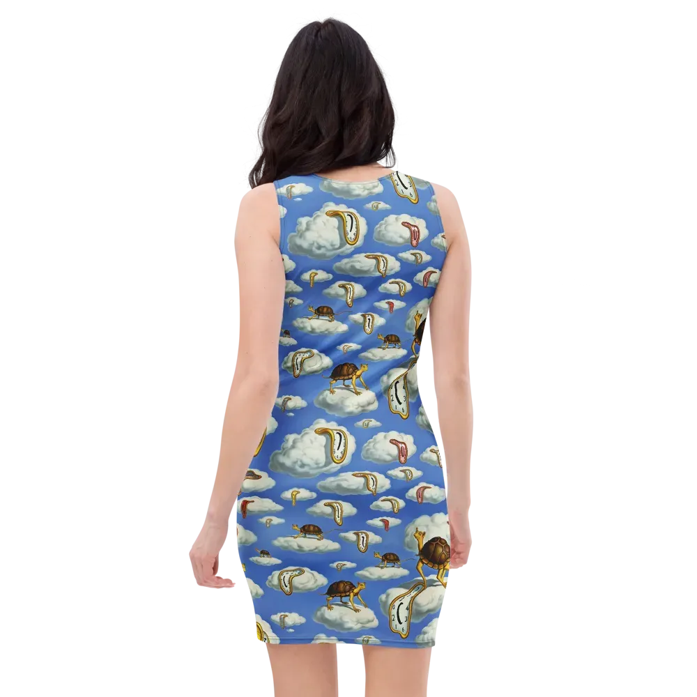Cloudburst Time on Bodycon Dress — Back
