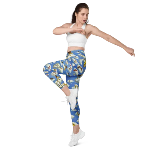Cloudburst Time on a Leggings with Pockets