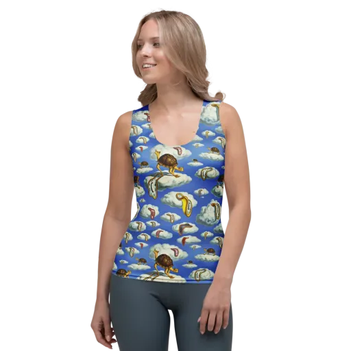Cloudburst Time on a Women's Tank Top