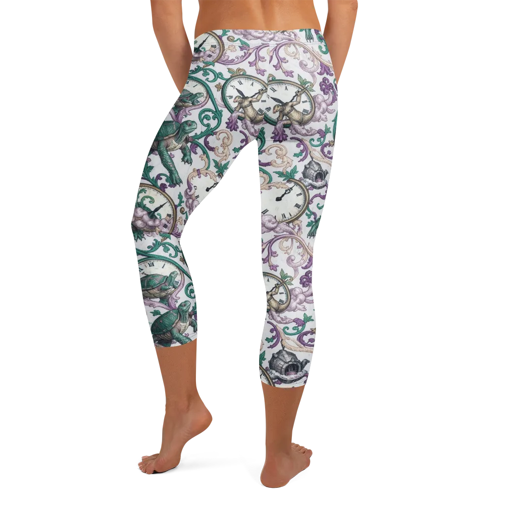 Chronicle Garden on Capri Leggings — Back