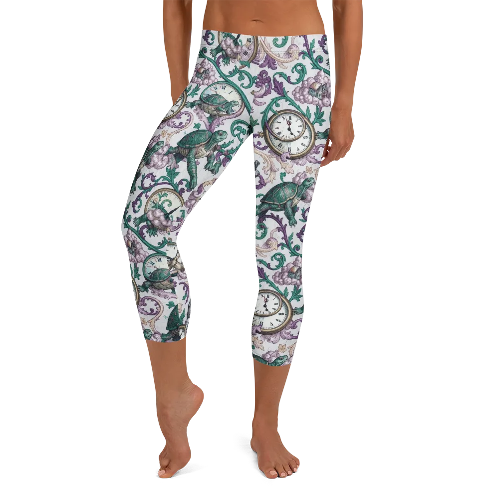 Chronicle Garden on Capri Leggings — Front