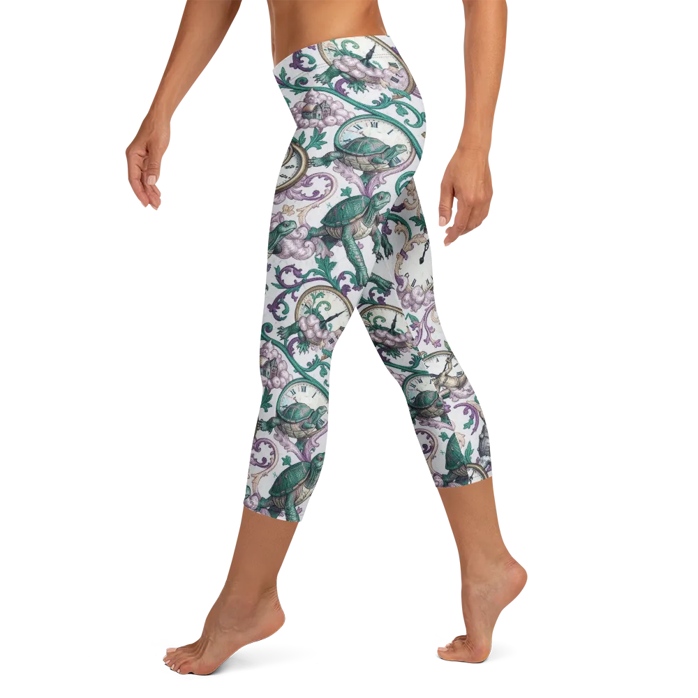 Chronicle Garden on Capri Leggings — Left
