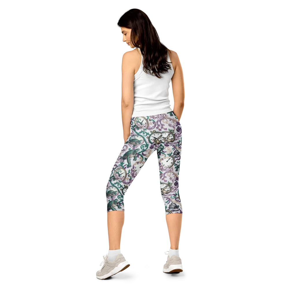 Chronicle Garden on Capri Leggings — Back