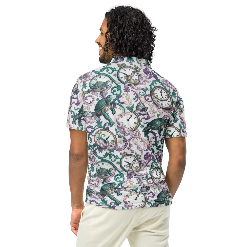Chronicle Garden on Men's Slim Fit Polo Shirt — Back
