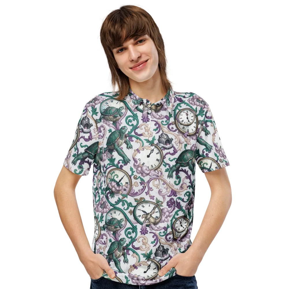 Chronicle Garden on Men's Slim Fit Polo Shirt — Front