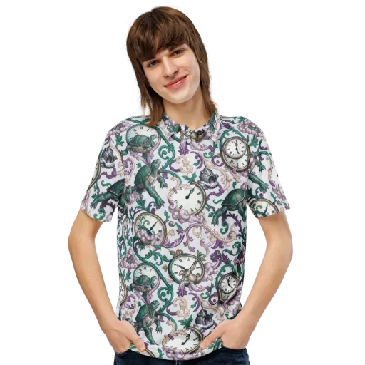 Chronicle Garden on a Men's Slim Fit Polo Shirt