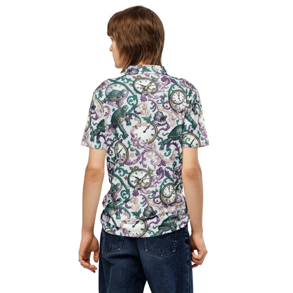Chronicle Garden on Men's Slim Fit Polo Shirt — Back
