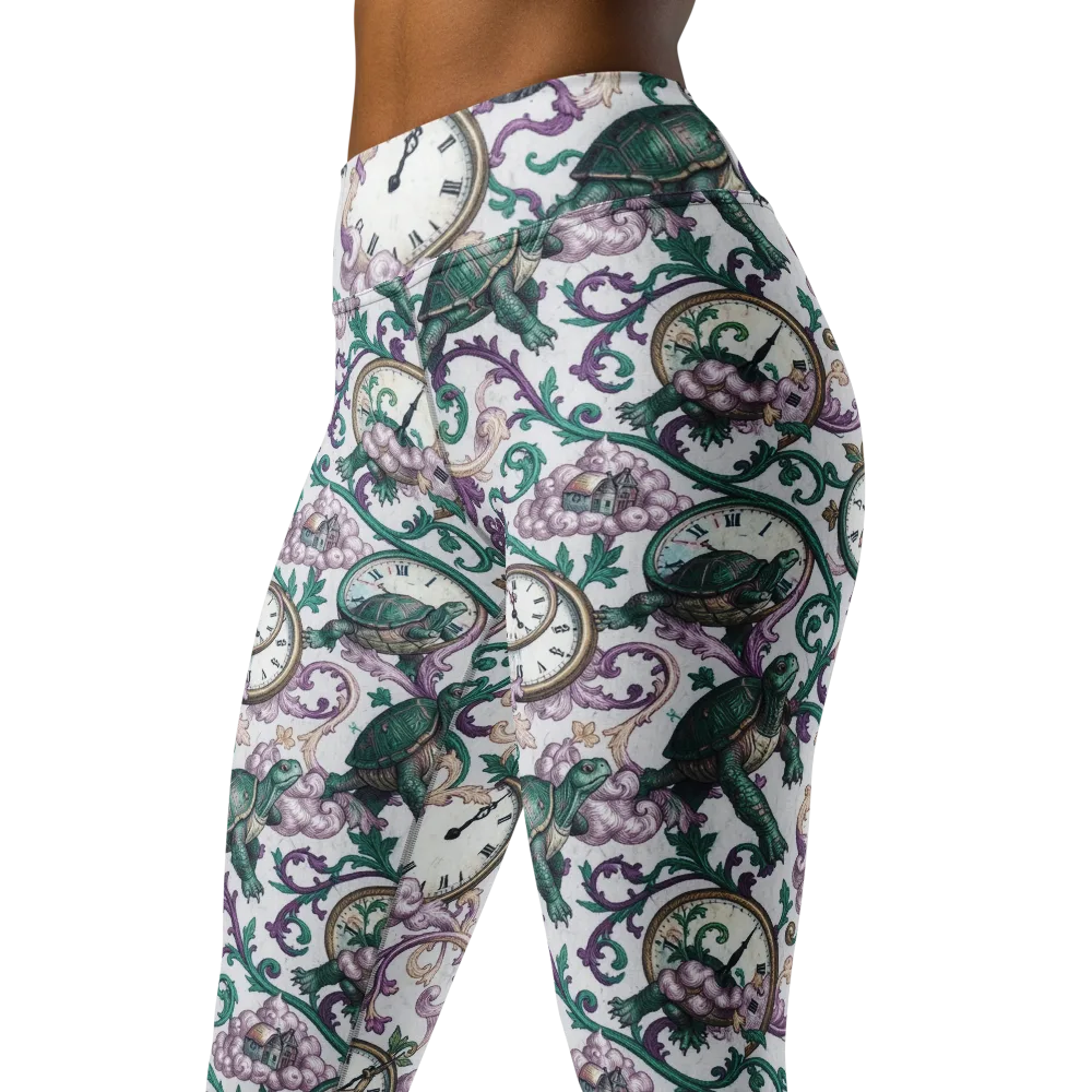 Chronicle Garden on Yoga Leggings — Left Front