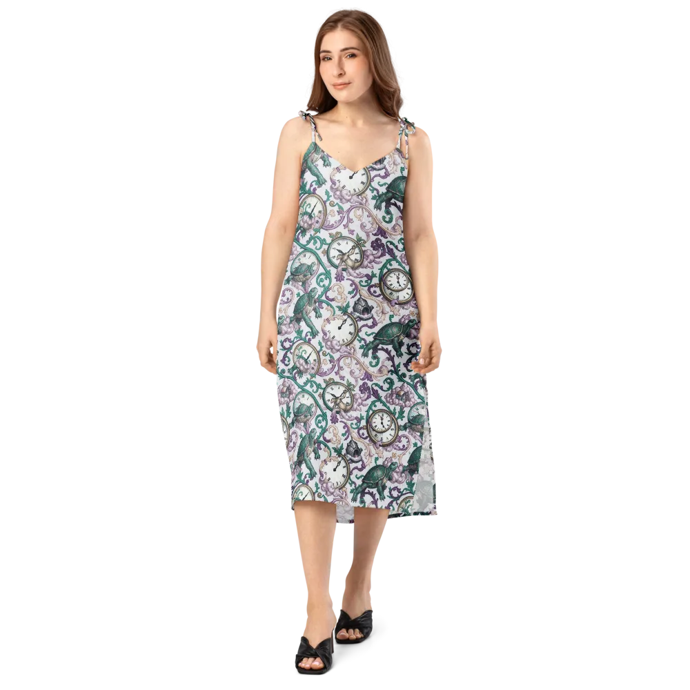 Chronicle Garden on Slip Dress — Front