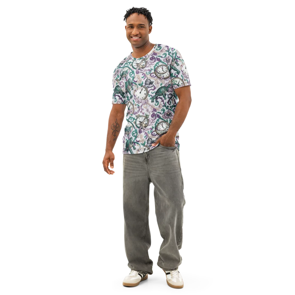 Chronicle Garden on Men's Cotton Crew Neck T-Shirt — Front