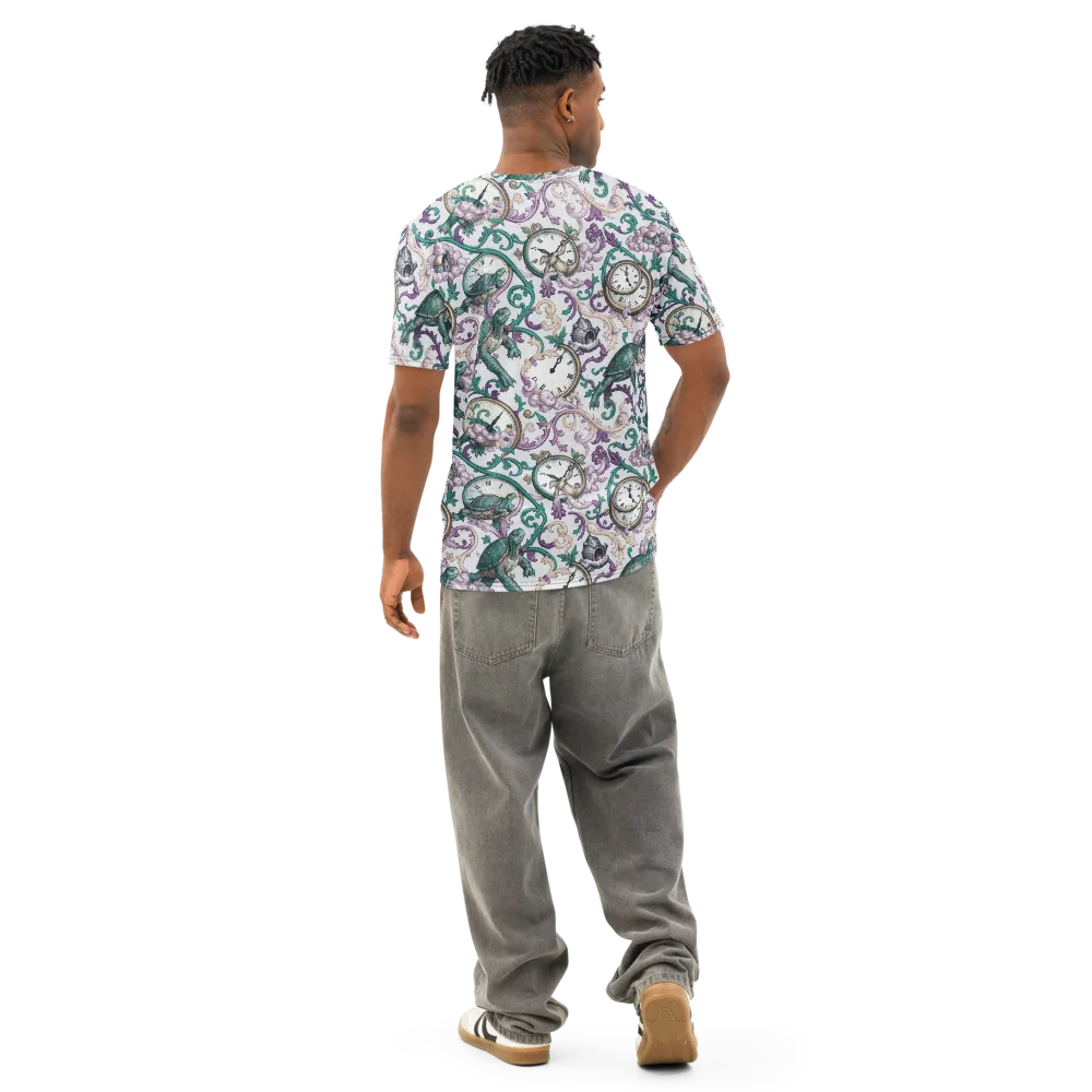 Chronicle Garden on Men's Cotton Crew Neck T-Shirt — Back