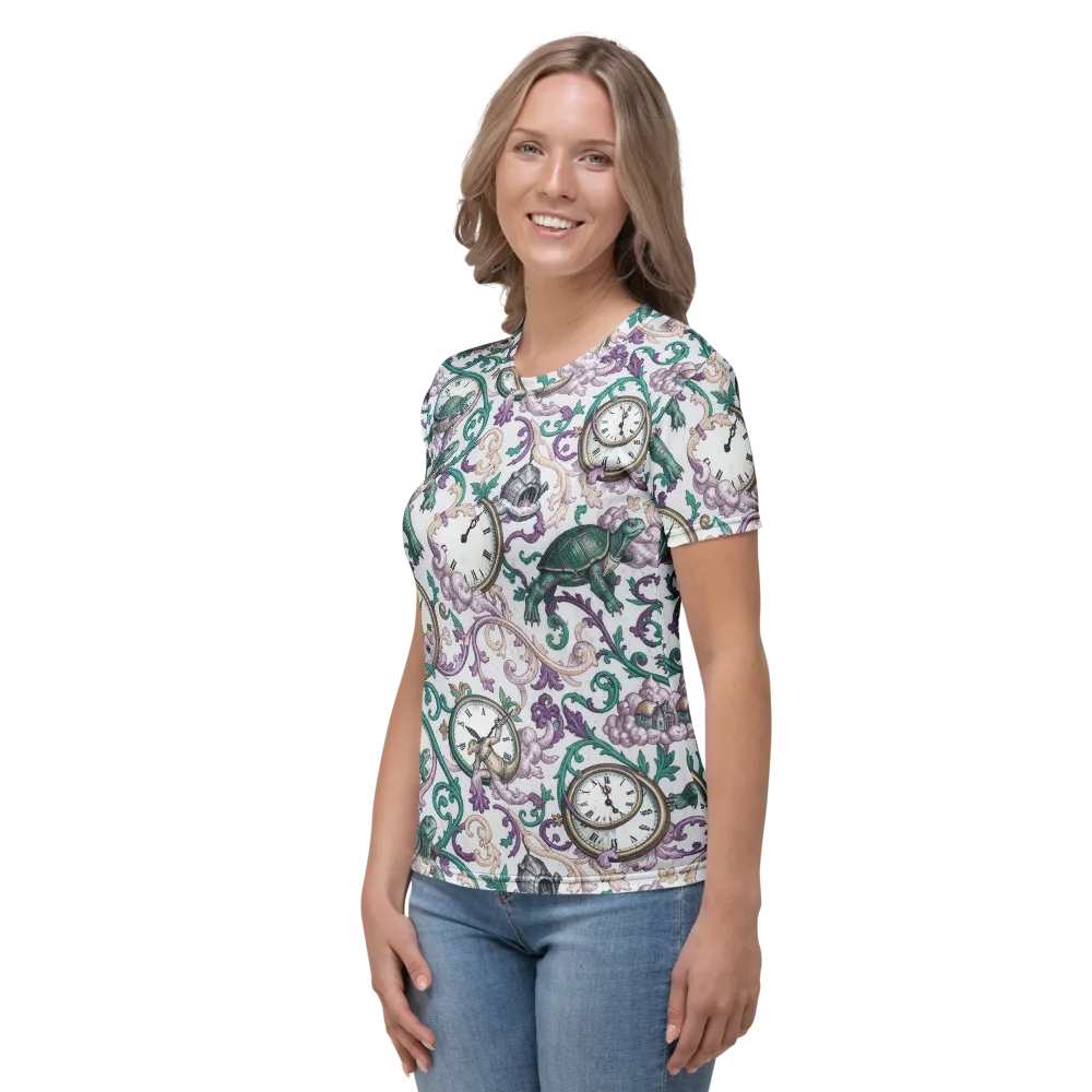 Chronicle Garden on Women's Crew Neck T-Shirt — Left