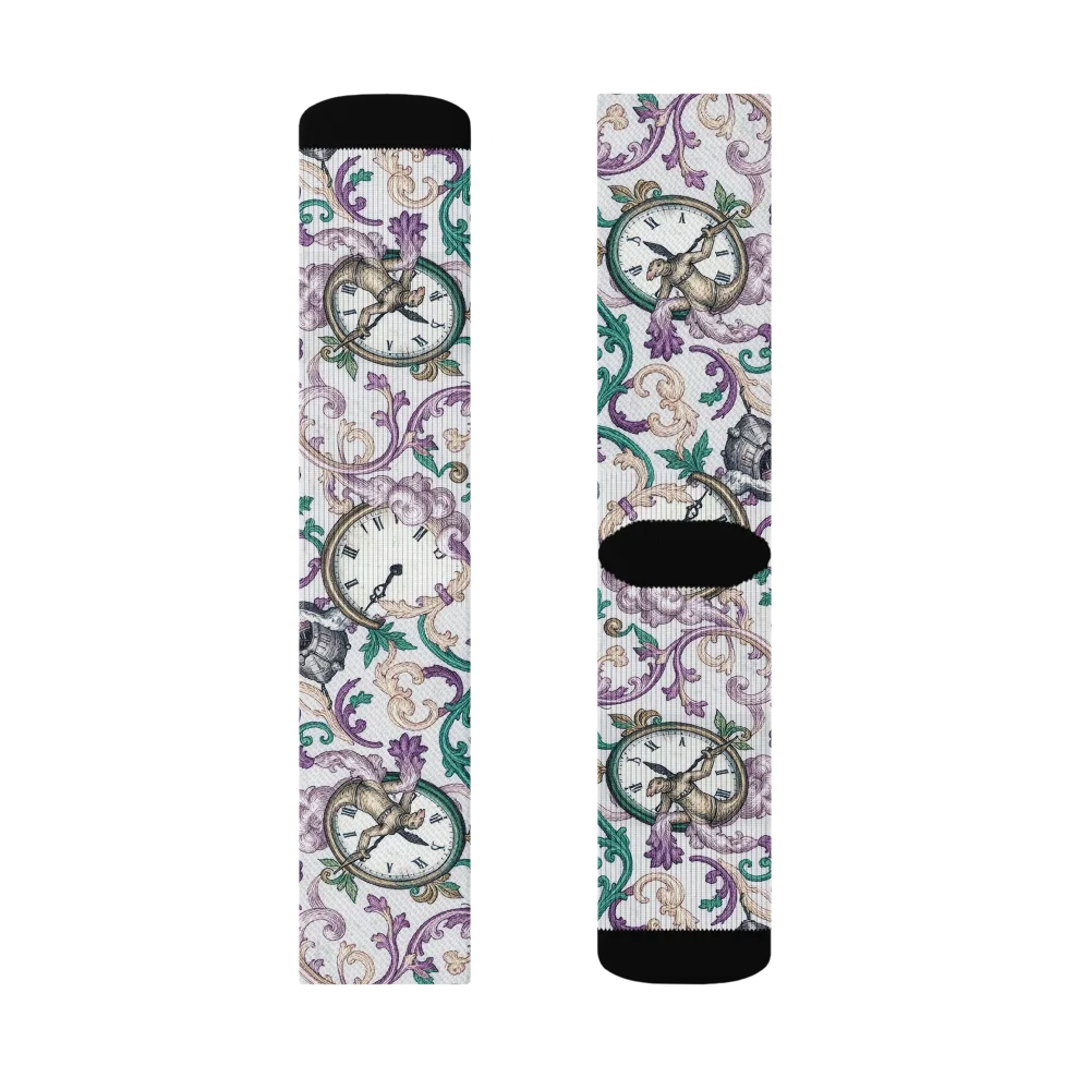 Chronicle Garden on Socks — Right Sock