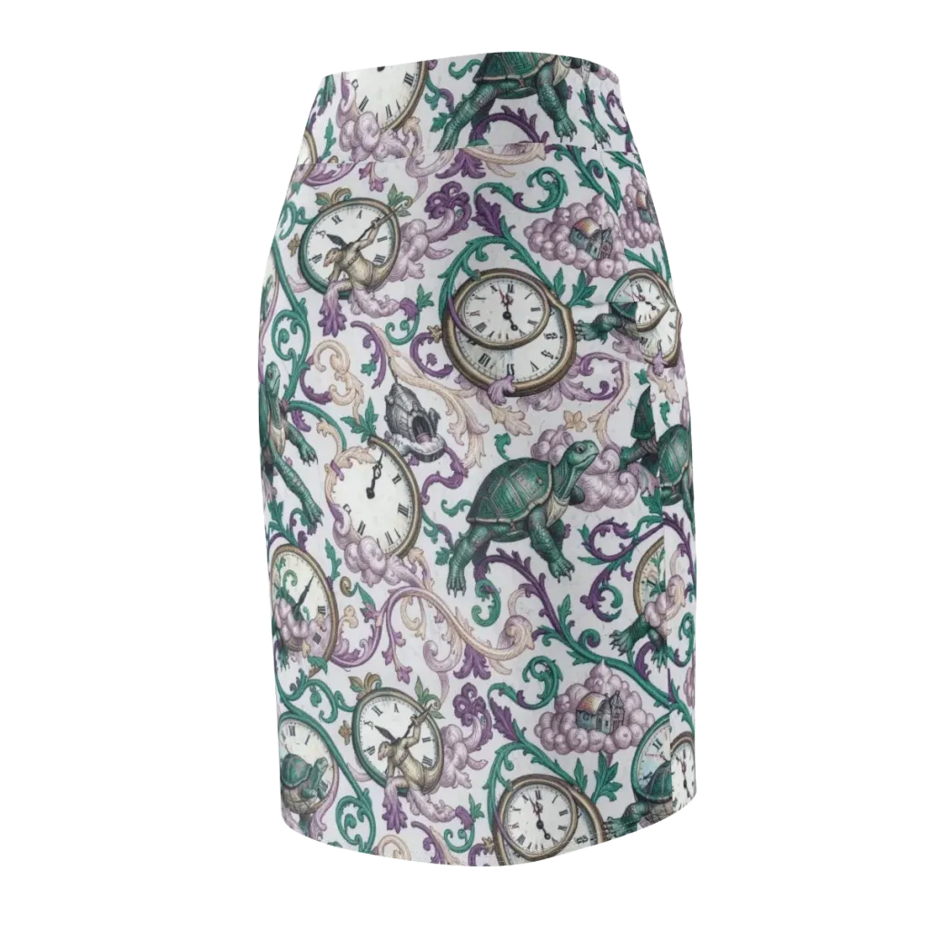 Chronicle Garden on Pencil Skirt — Back Side