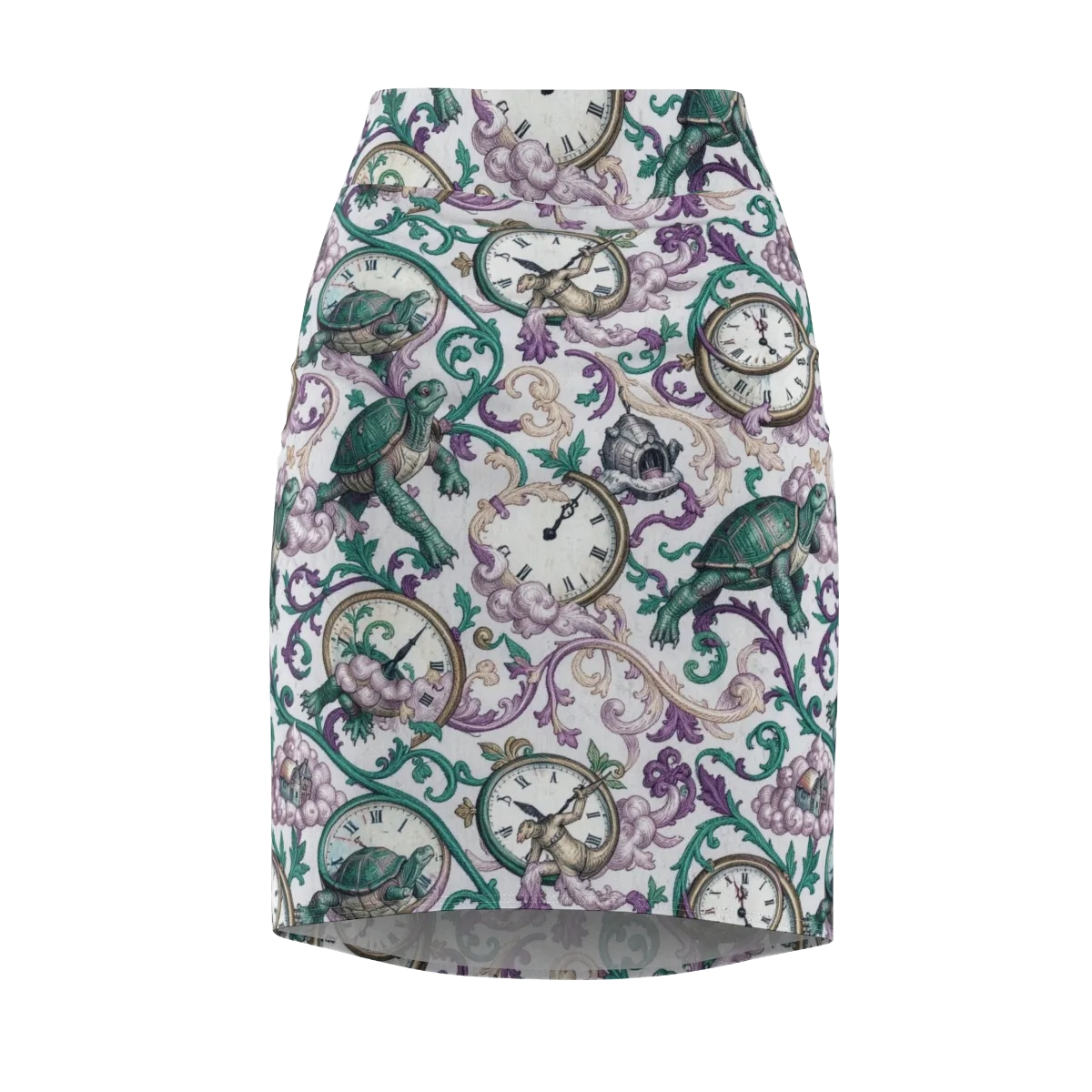 Chronicle Garden on Pencil Skirt — Front