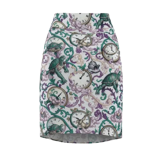Chronicle Garden on a Pencil Skirt