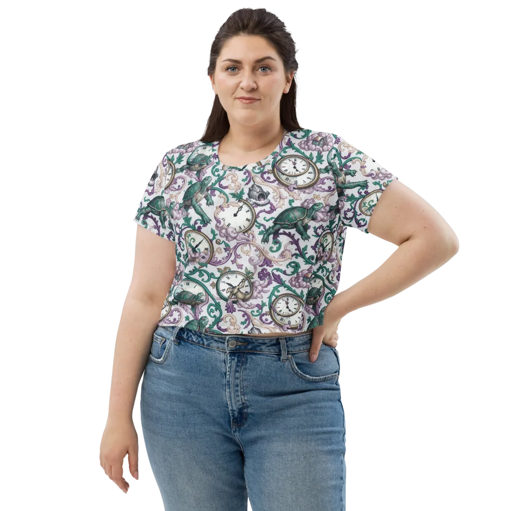 Chronicle Garden on Crop Tee — Front