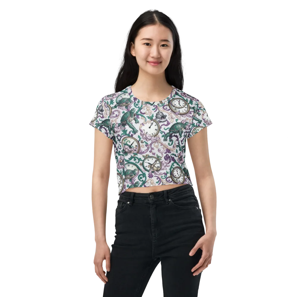 Chronicle Garden on Crop Tee — Front