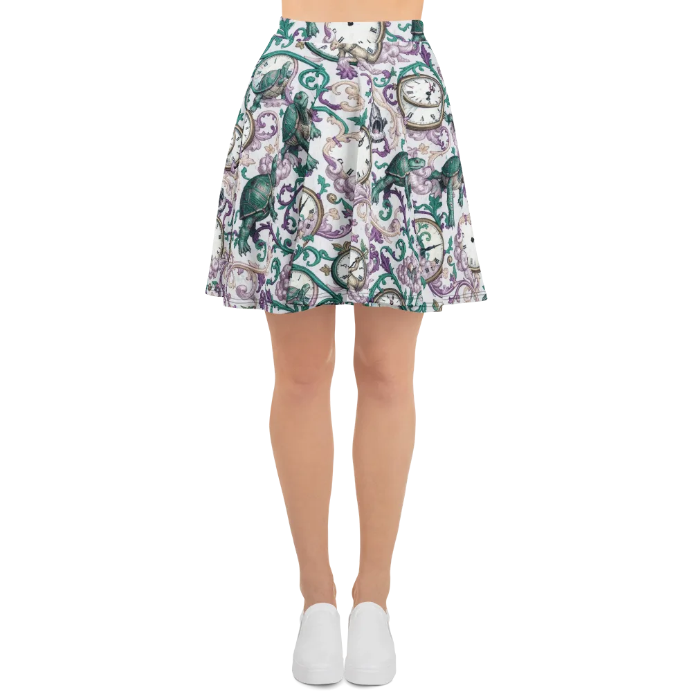 Chronicle Garden on Skater Skirt — Front