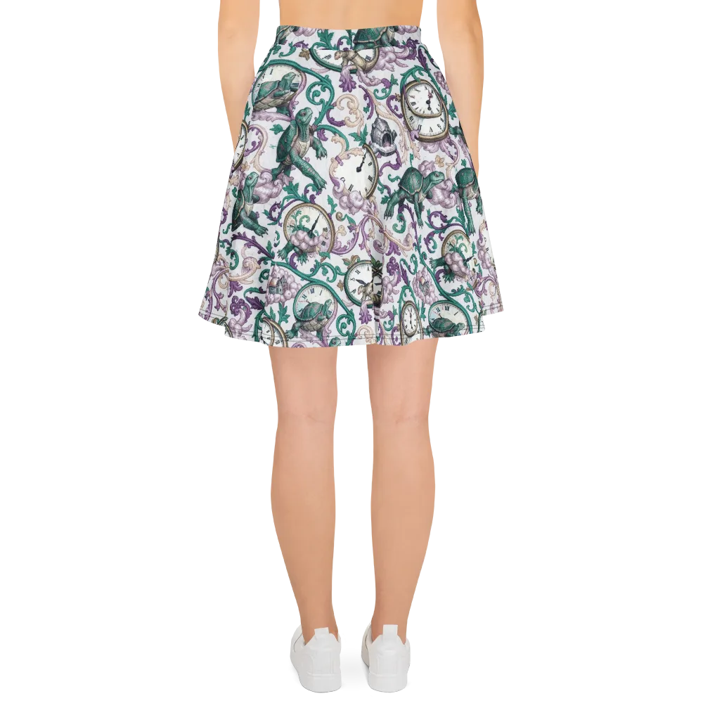 Chronicle Garden on Skater Skirt — Back