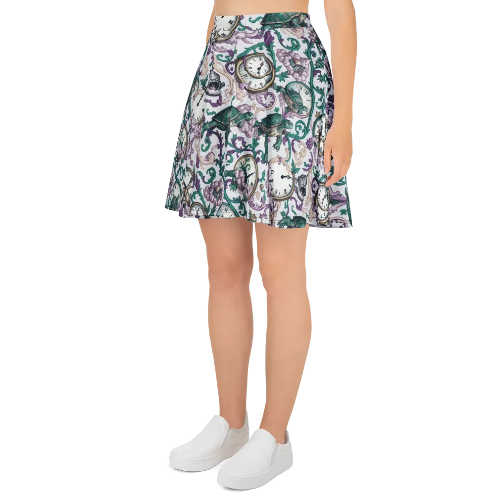 Chronicle Garden on Skater Skirt — Left