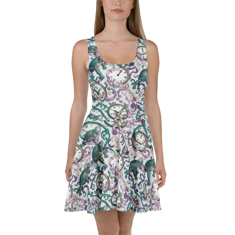 Chronicle Garden on Skater Dress — Front