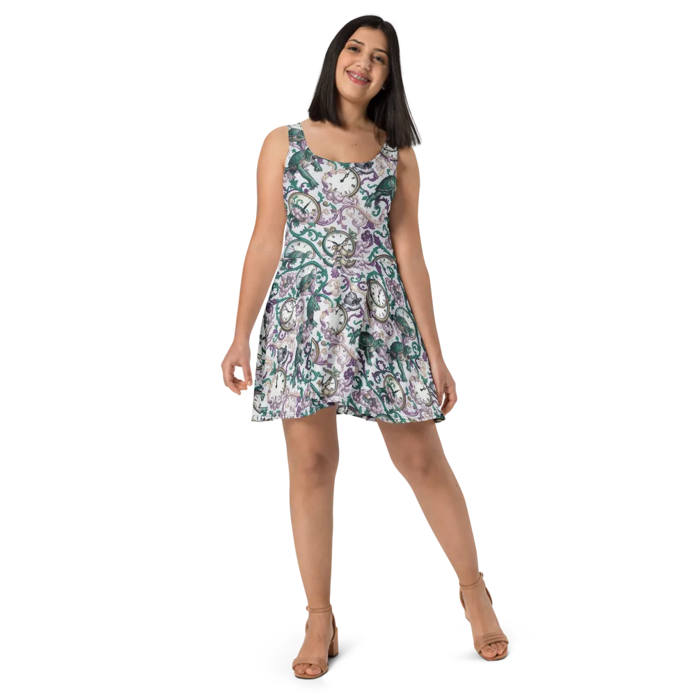 Chronicle Garden on Skater Dress — Front