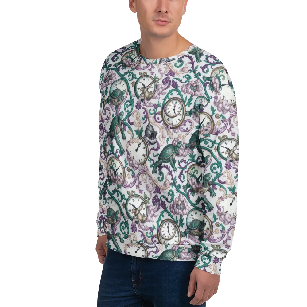 Chronicle Garden on Sweatshirt — Left Front