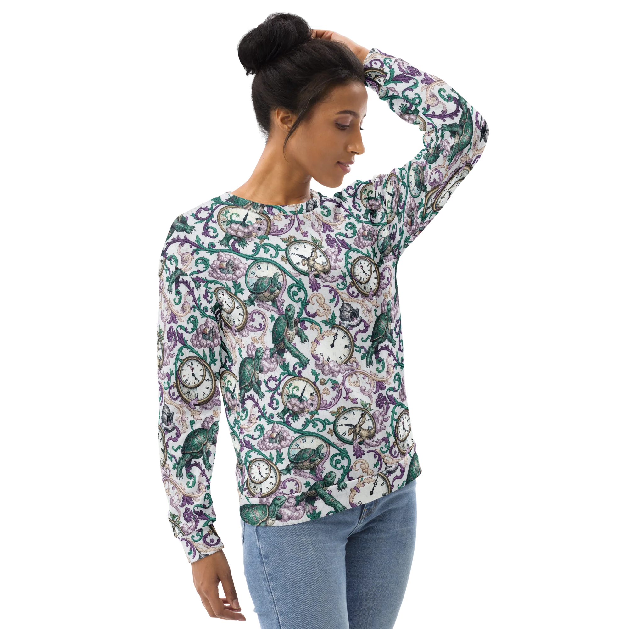Chronicle Garden on Sweatshirt — Right Front