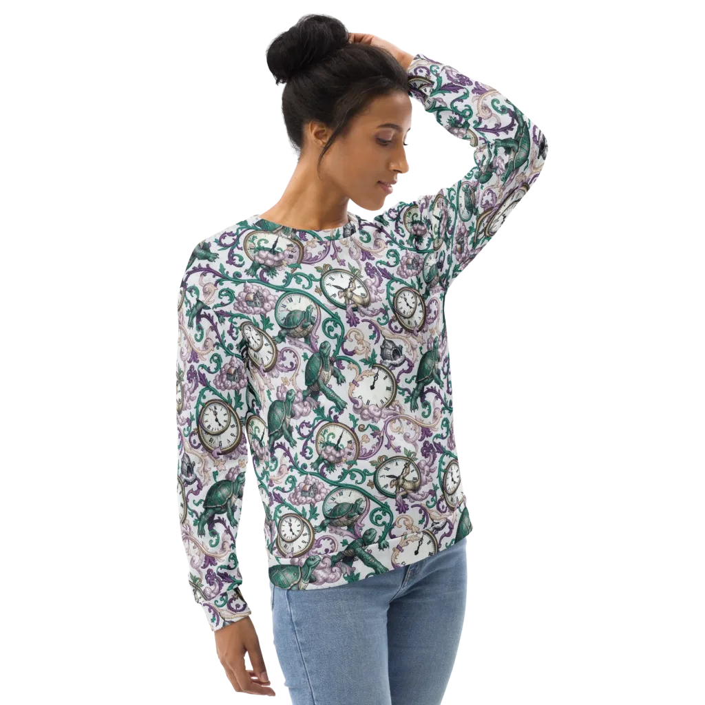 Chronicle Garden on Sweatshirt — Right Front