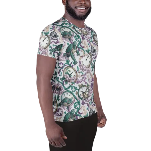 Chronicle Garden on a Men's Athletic T-Shirt