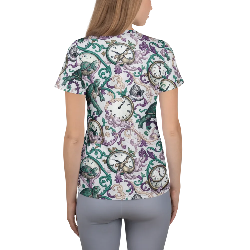 Chronicle Garden on Women's Athletic T-Shirt — Back