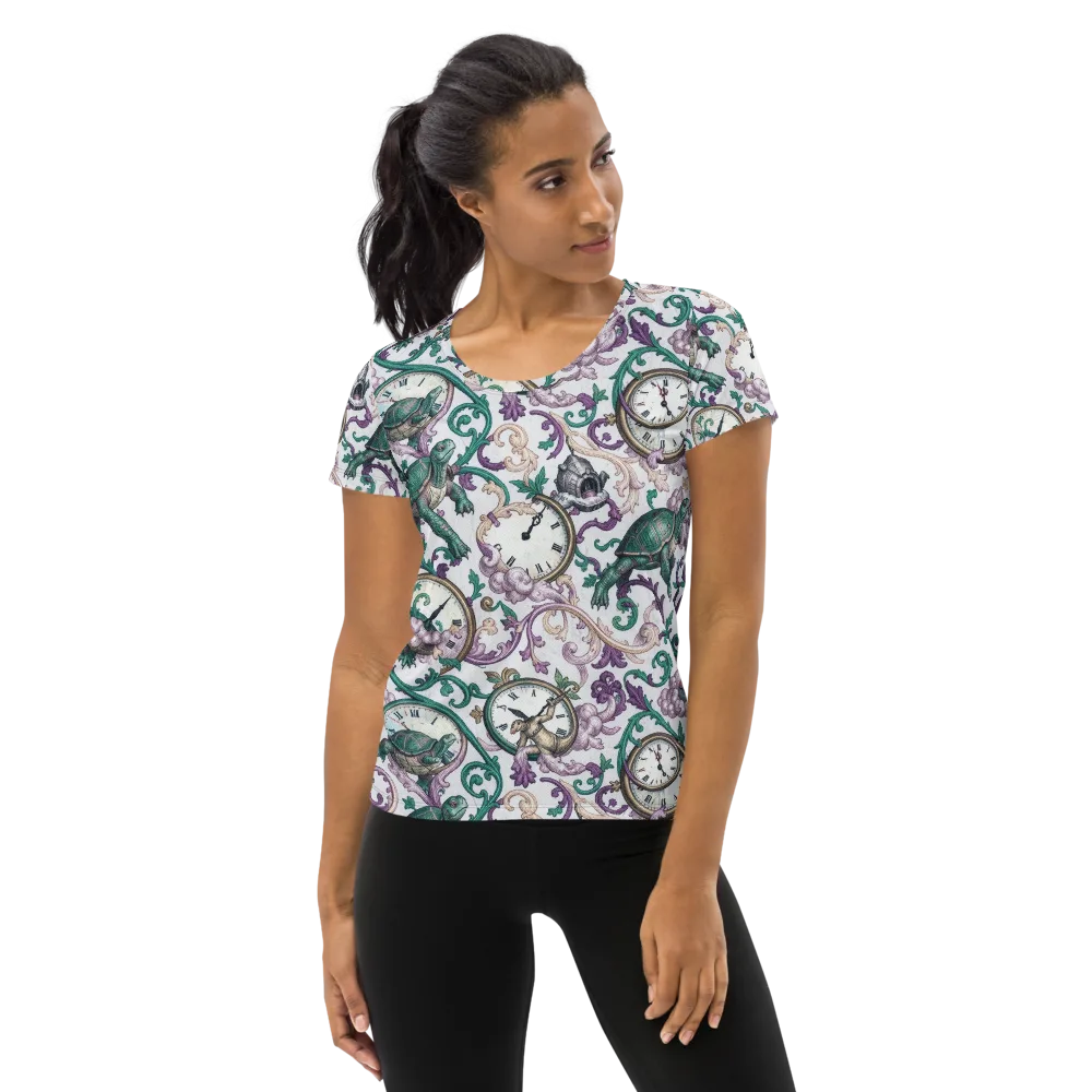 Chronicle Garden on Women's Athletic T-Shirt — Front