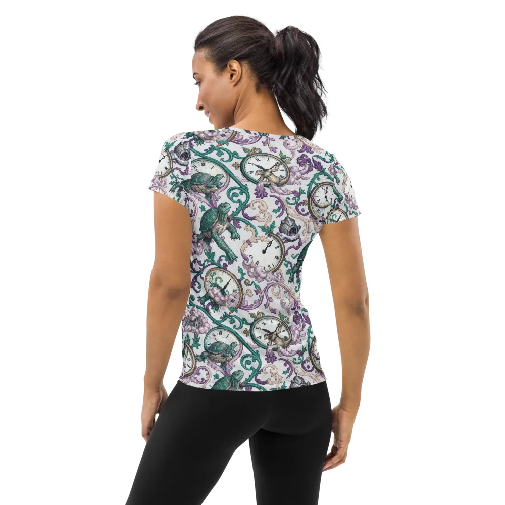 Chronicle Garden on Women's Athletic T-Shirt — Back