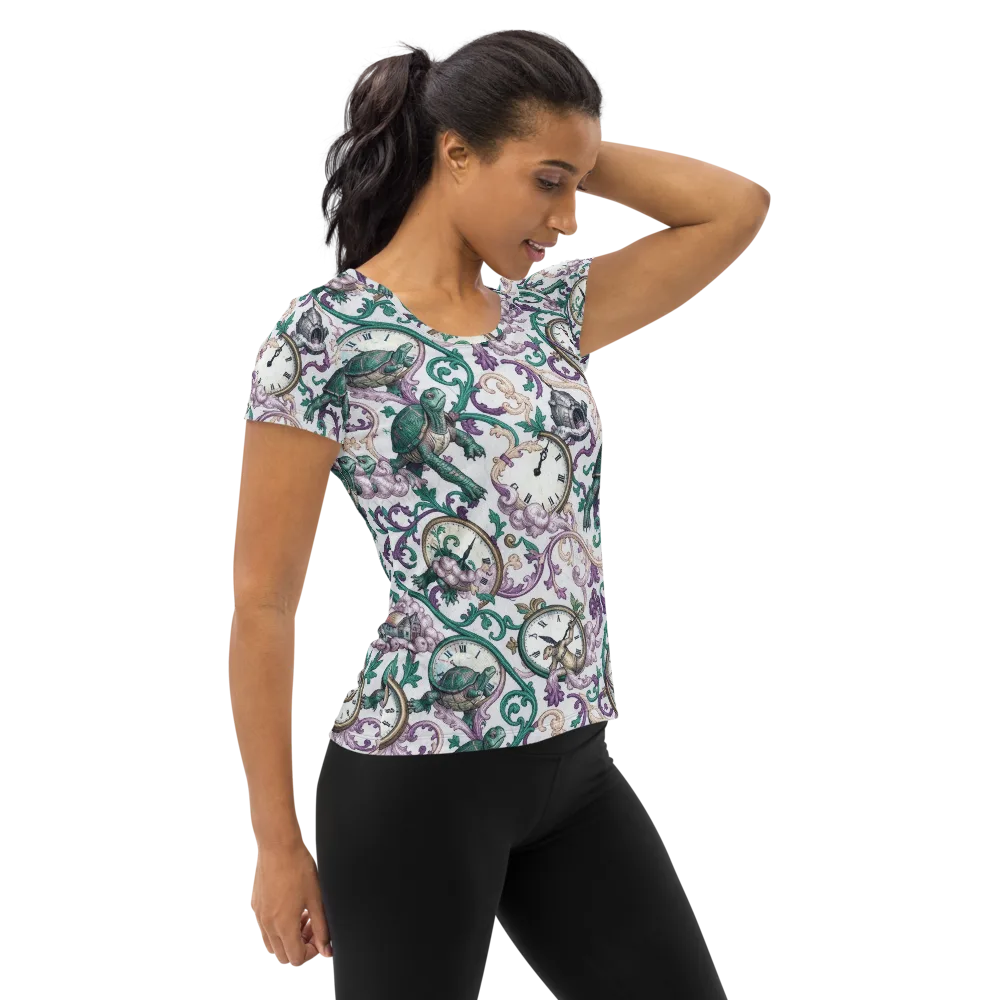 Chronicle Garden on Women's Athletic T-Shirt — Right