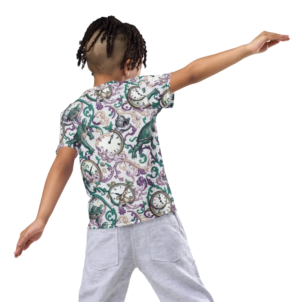 Chronicle Garden on Kids Crew Neck T-Shirt — Back