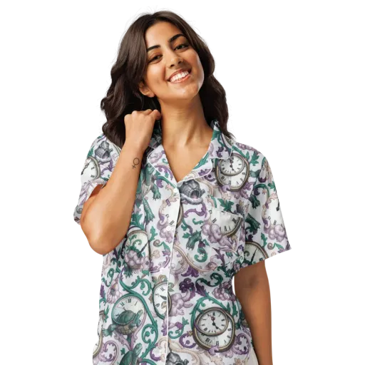 Chronicle Garden on a Women's Short Sleeve Pajama Top