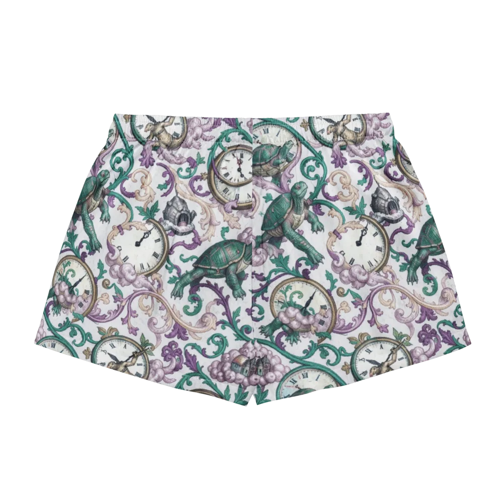 Chronicle Garden on Women's Pajama Shorts — Back