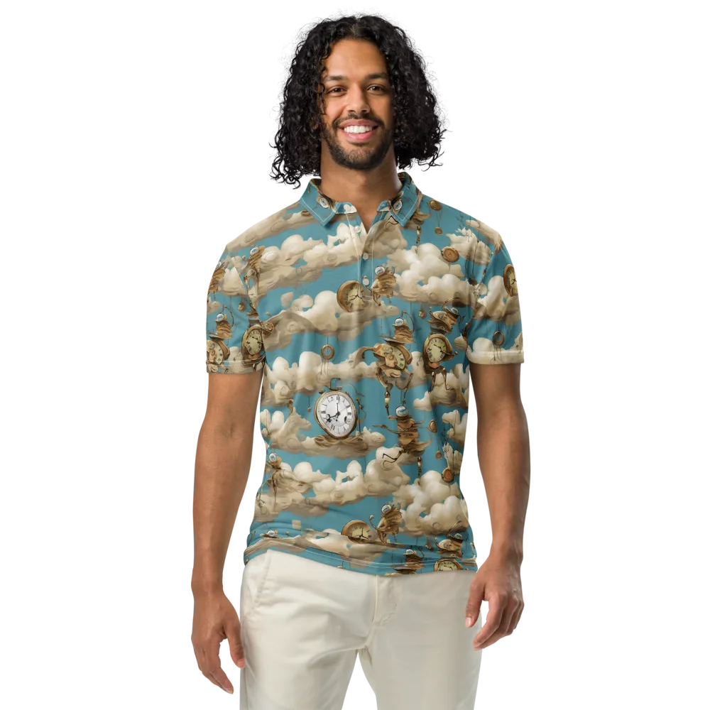 Cloudwork Clockwork on Men's Slim Fit Polo Shirt — Front