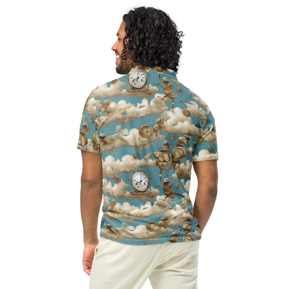 Cloudwork Clockwork on Men's Slim Fit Polo Shirt — Back