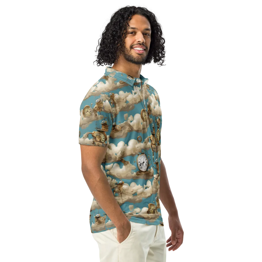 Cloudwork Clockwork on Men's Slim Fit Polo Shirt — Right Front
