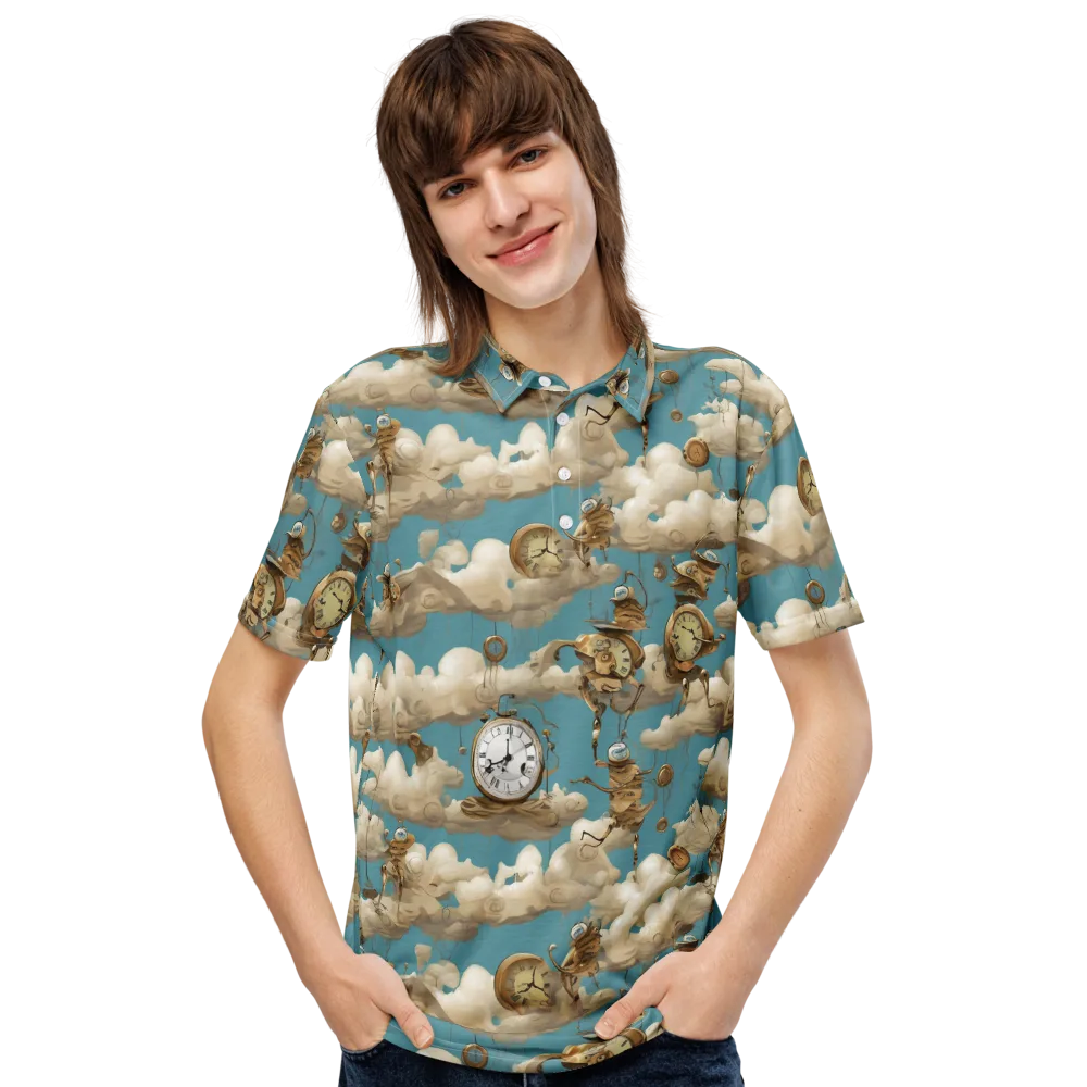 Cloudwork Clockwork on Men's Slim Fit Polo Shirt — Front