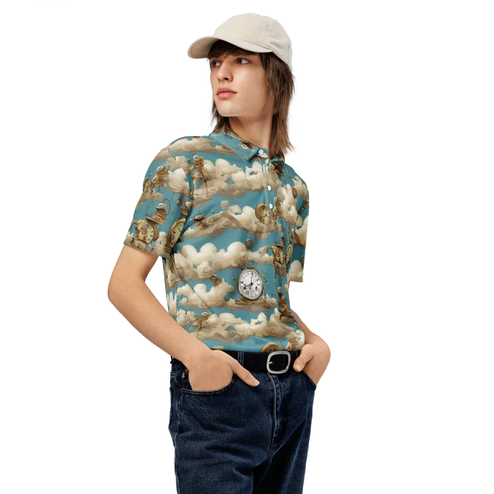 Cloudwork Clockwork on Men's Slim Fit Polo Shirt — Right Front