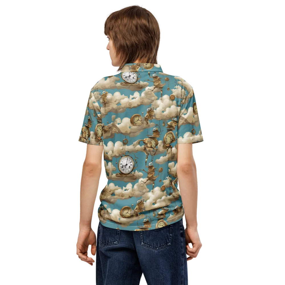 Cloudwork Clockwork on Men's Slim Fit Polo Shirt — Back