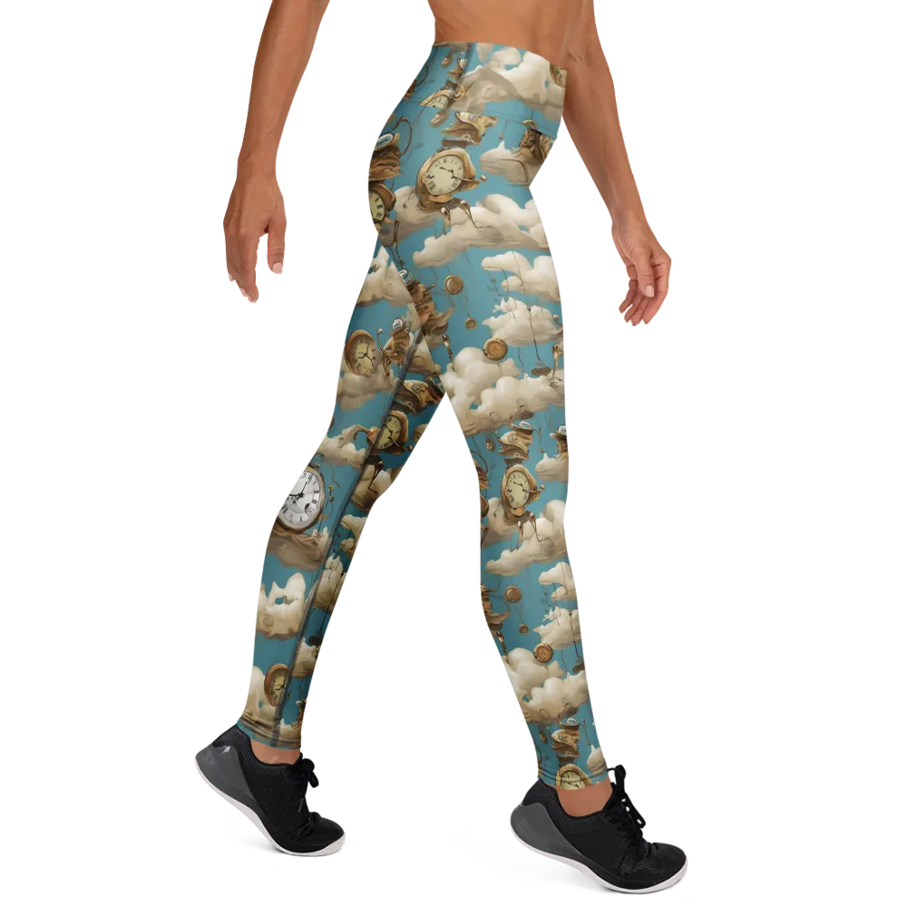 Cloudwork Clockwork on Yoga Leggings — Right
