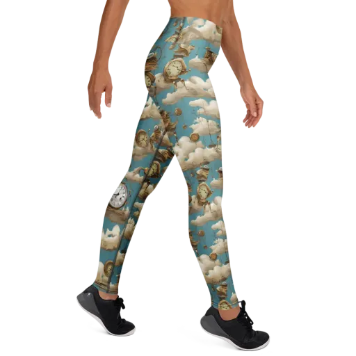 Cloudwork Clockwork on a Yoga Leggings